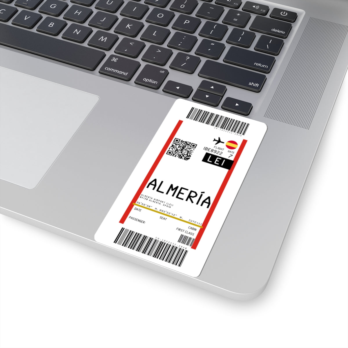 Almería Airport (LEI) Boarding Pass Sticker — Travel Luggage Decal
