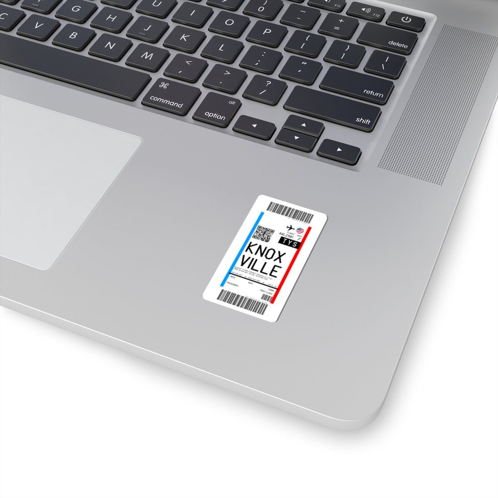 McGhee Tyson Airport (TYS) Boarding Pass Sticker — Travel Luggage Decal