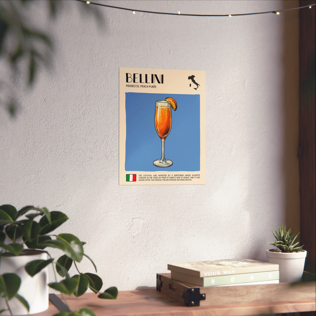 Bellini Poster — Italian Cocktail Art Print
