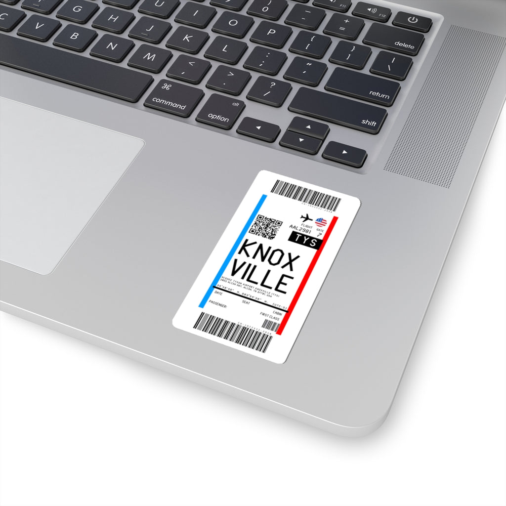 McGhee Tyson Airport (TYS) Boarding Pass Sticker — Travel Luggage Decal