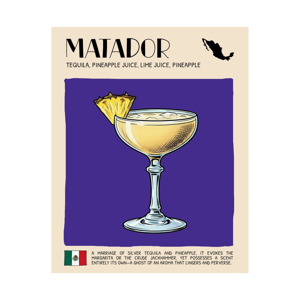 Matador Poster — Mexican Cocktail Art Print