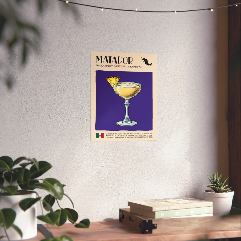 Matador Poster — Mexican Cocktail Art Print