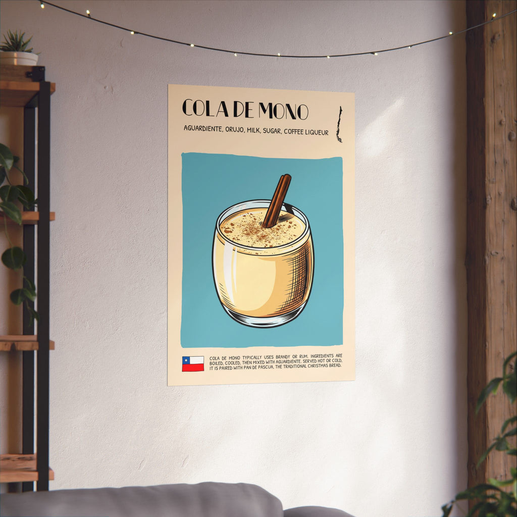 Cola de Mono Poster — Chilean Cocktail Art Print
