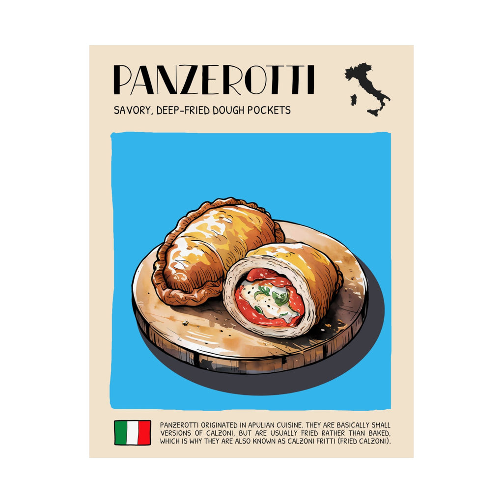 Panzerotti Poster —  Kitchen Art Vertical Matte Print