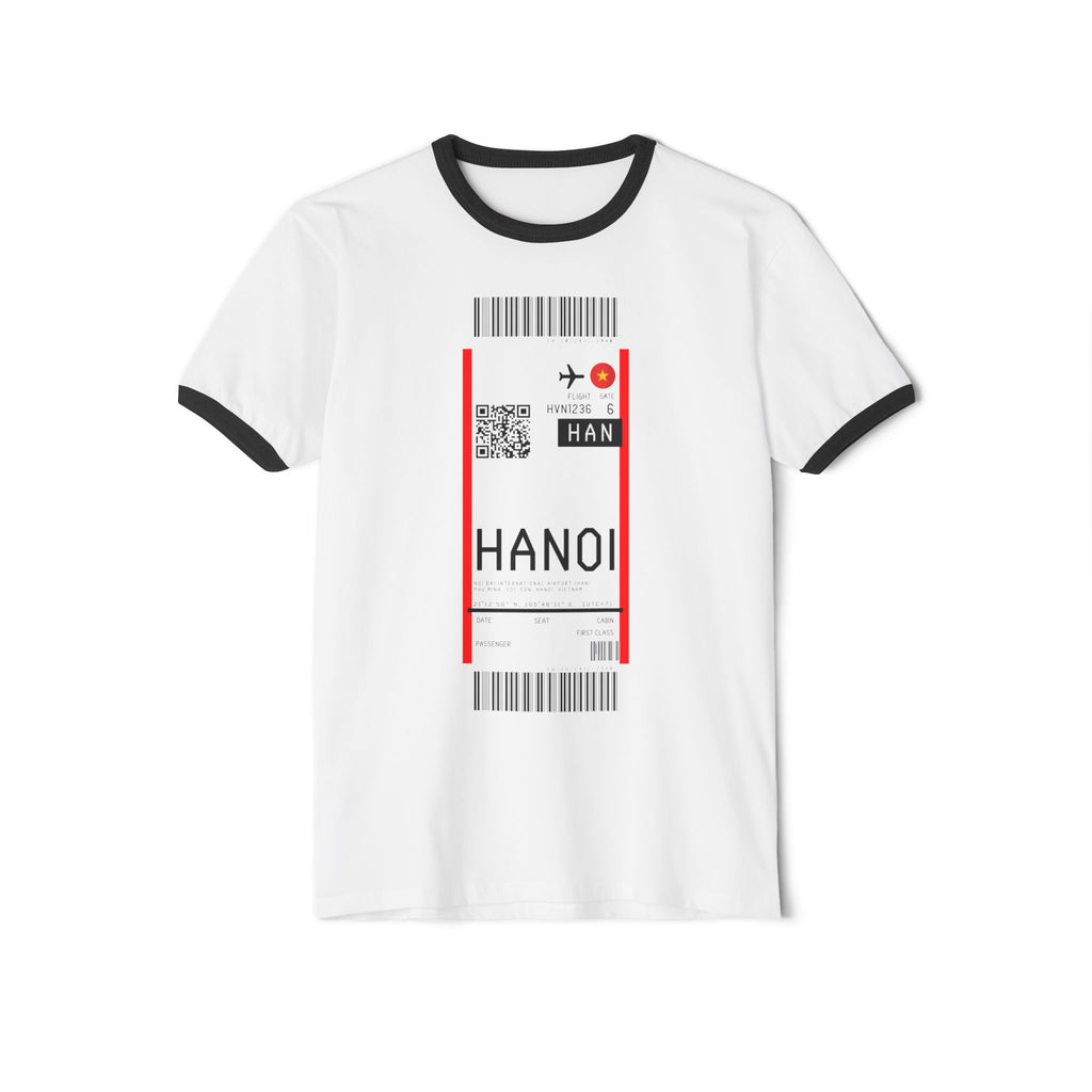 Copy of Düsseldorf Airport (DUS) Boarding Pass - Travel Luggage Ringer T-Shirt