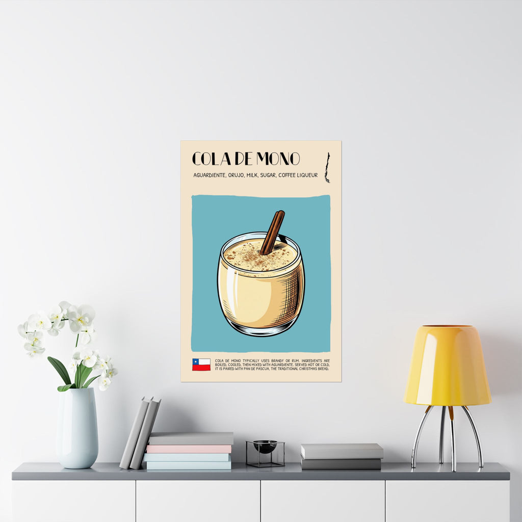 Cola de Mono Poster — Chilean Cocktail Art Print