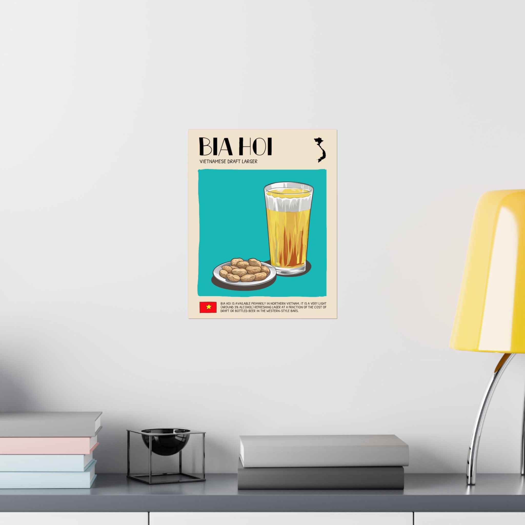 Bia Hoi Matte Poster — Vietnamese Food Kitchen Art