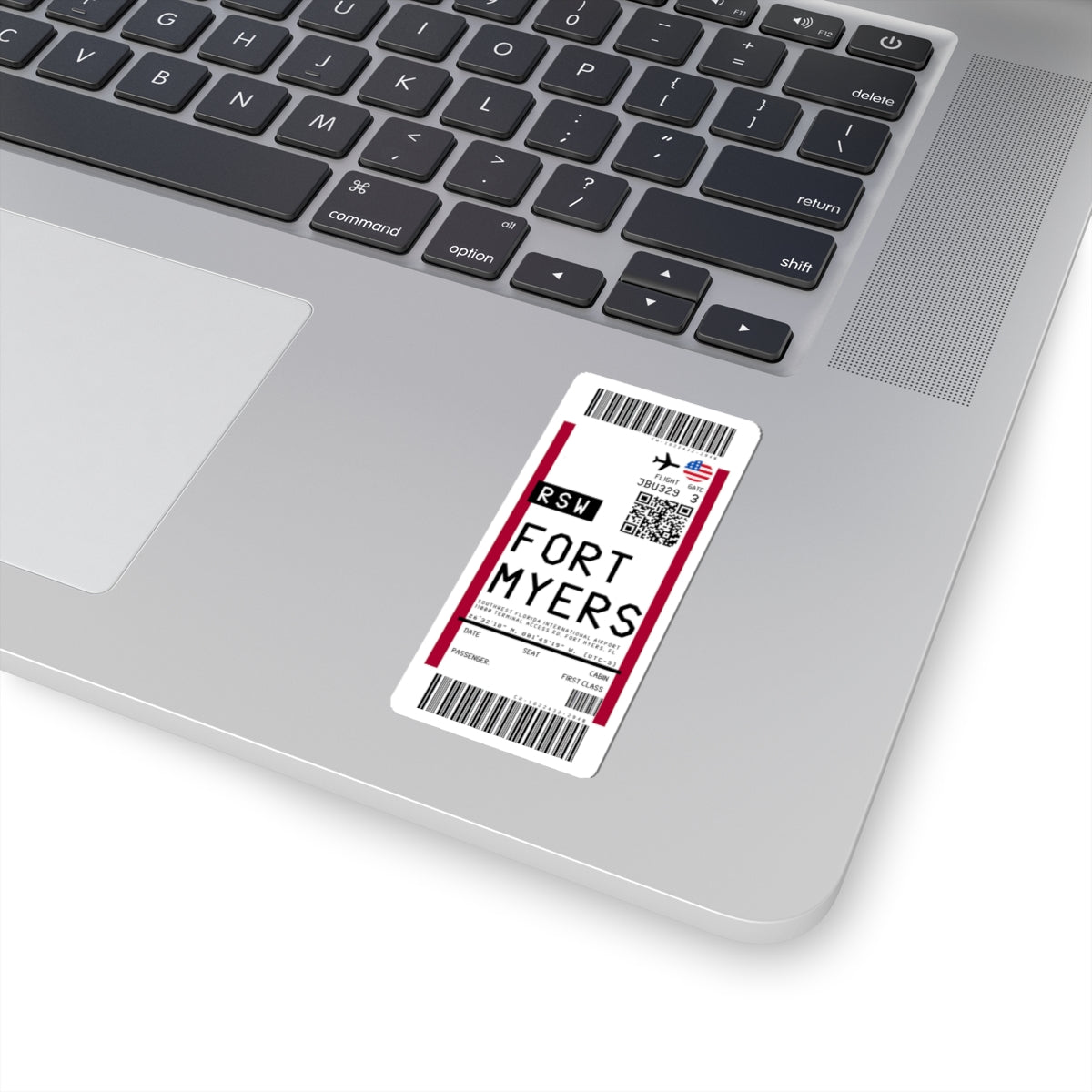 Southwest Florida International Airport (RSW) Boarding Pass Sticker — Travel Luggage Decal