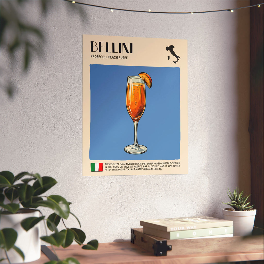 Bellini Poster — Italian Cocktail Art Print