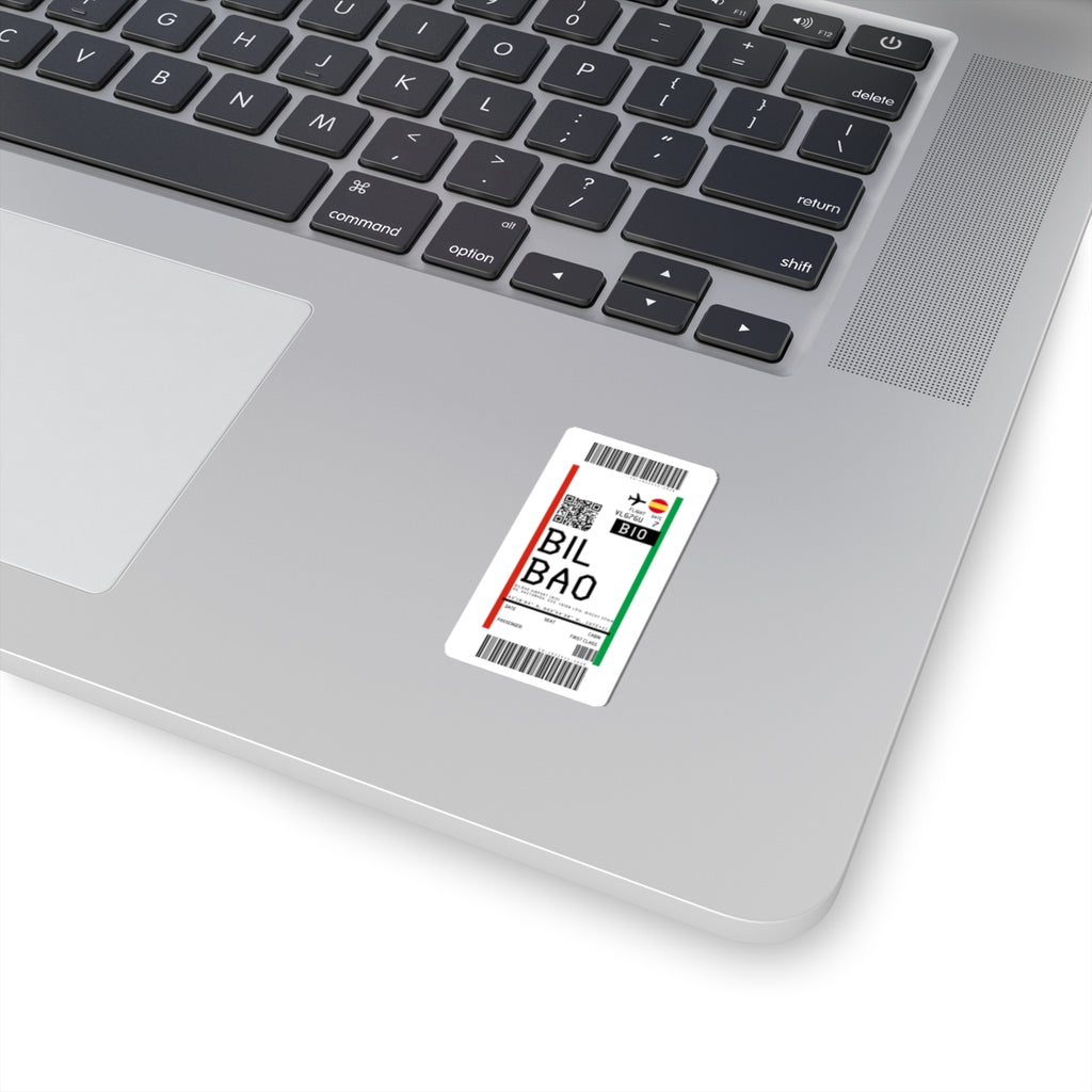 Bilbao Airport (BIO) Boarding Pass Sticker — Travel Luggage Decal