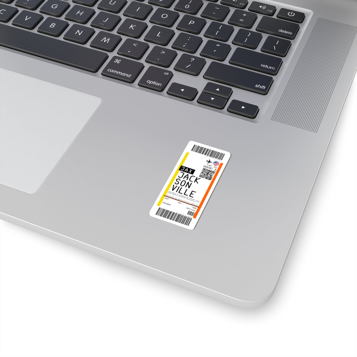 Jacksonville International Airport (JAX) Boarding Pass Sticker — Travel Luggage Decal