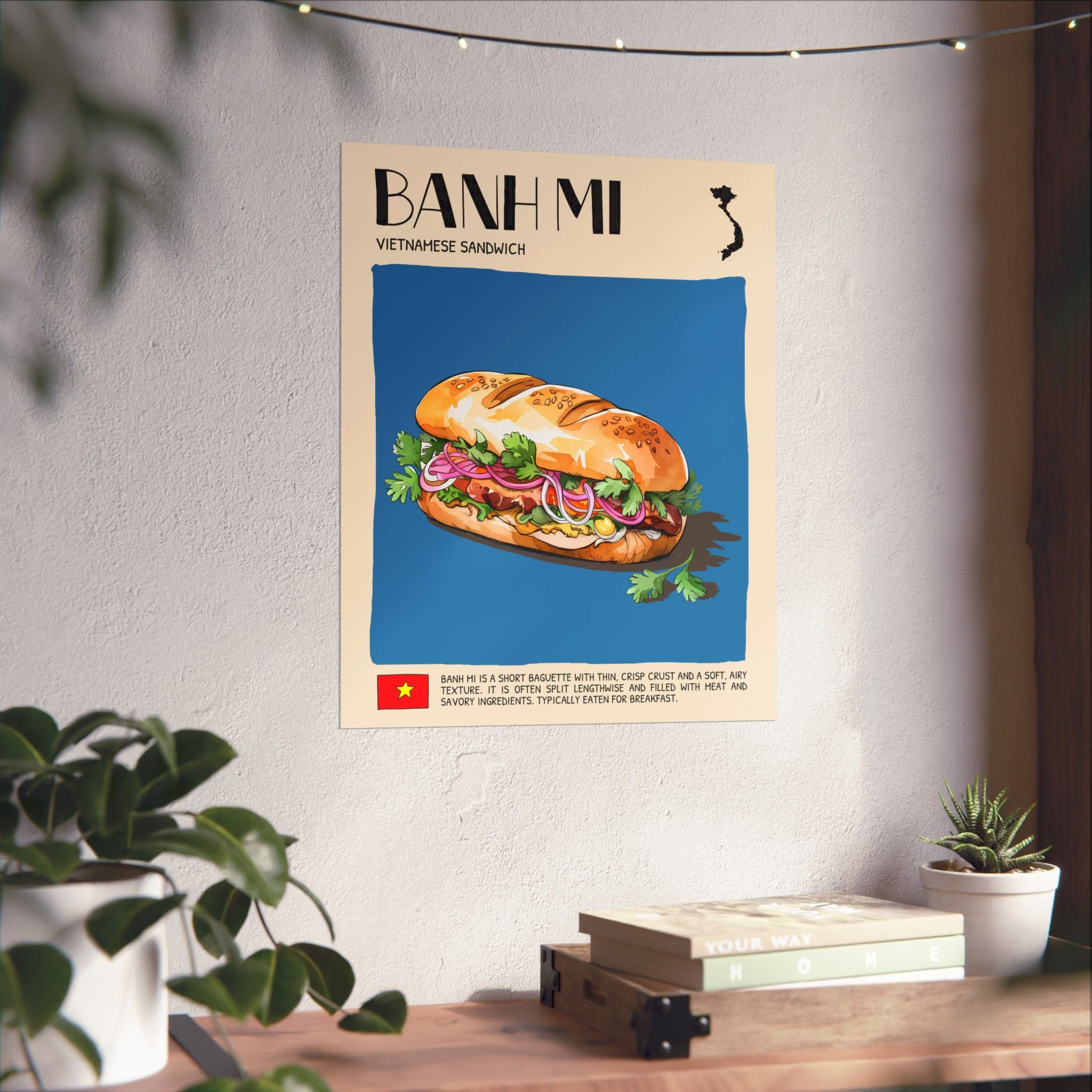 Banh Mi Matte Poster — Vietnamese Food Kitchen Art