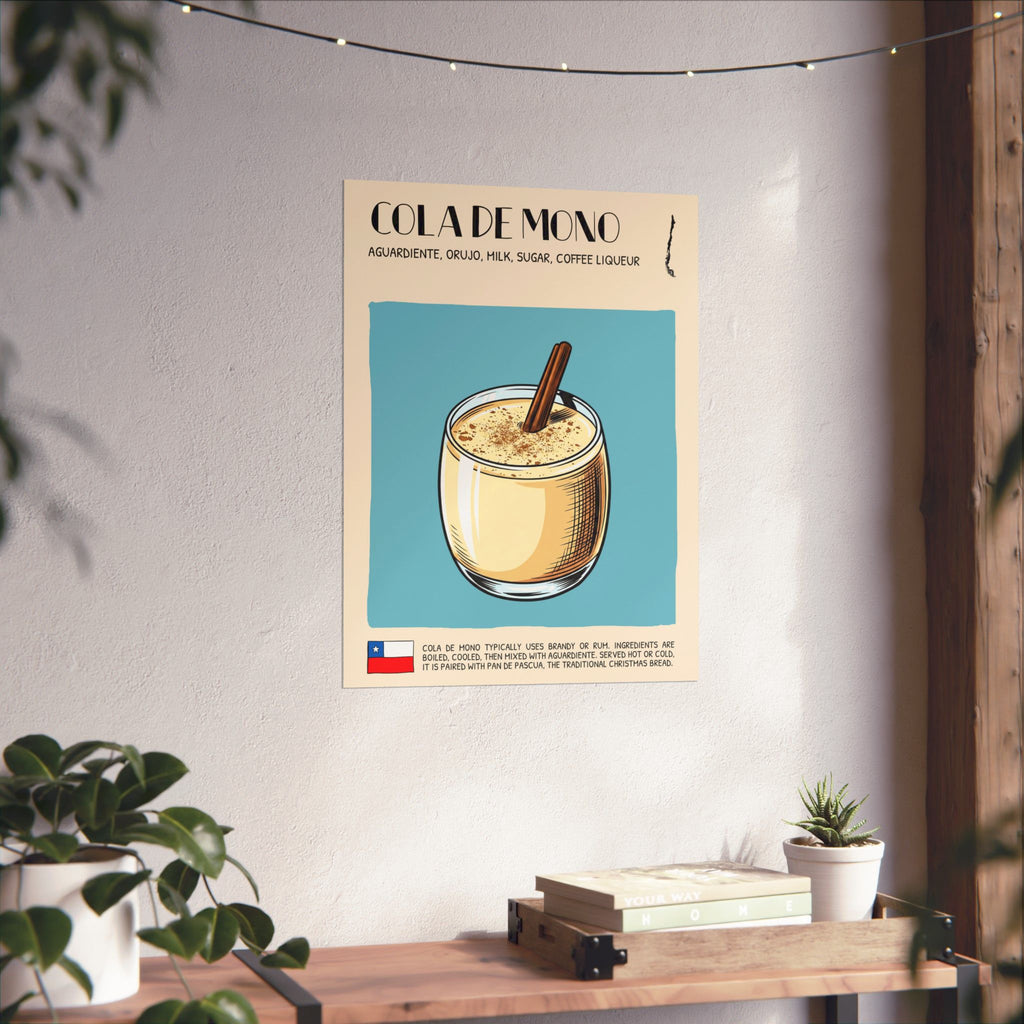 Cola de Mono Poster — Chilean Cocktail Art Print