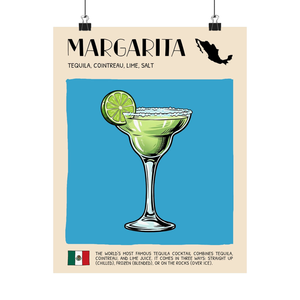 Margarita Poster — Mexican Cocktail Art Print