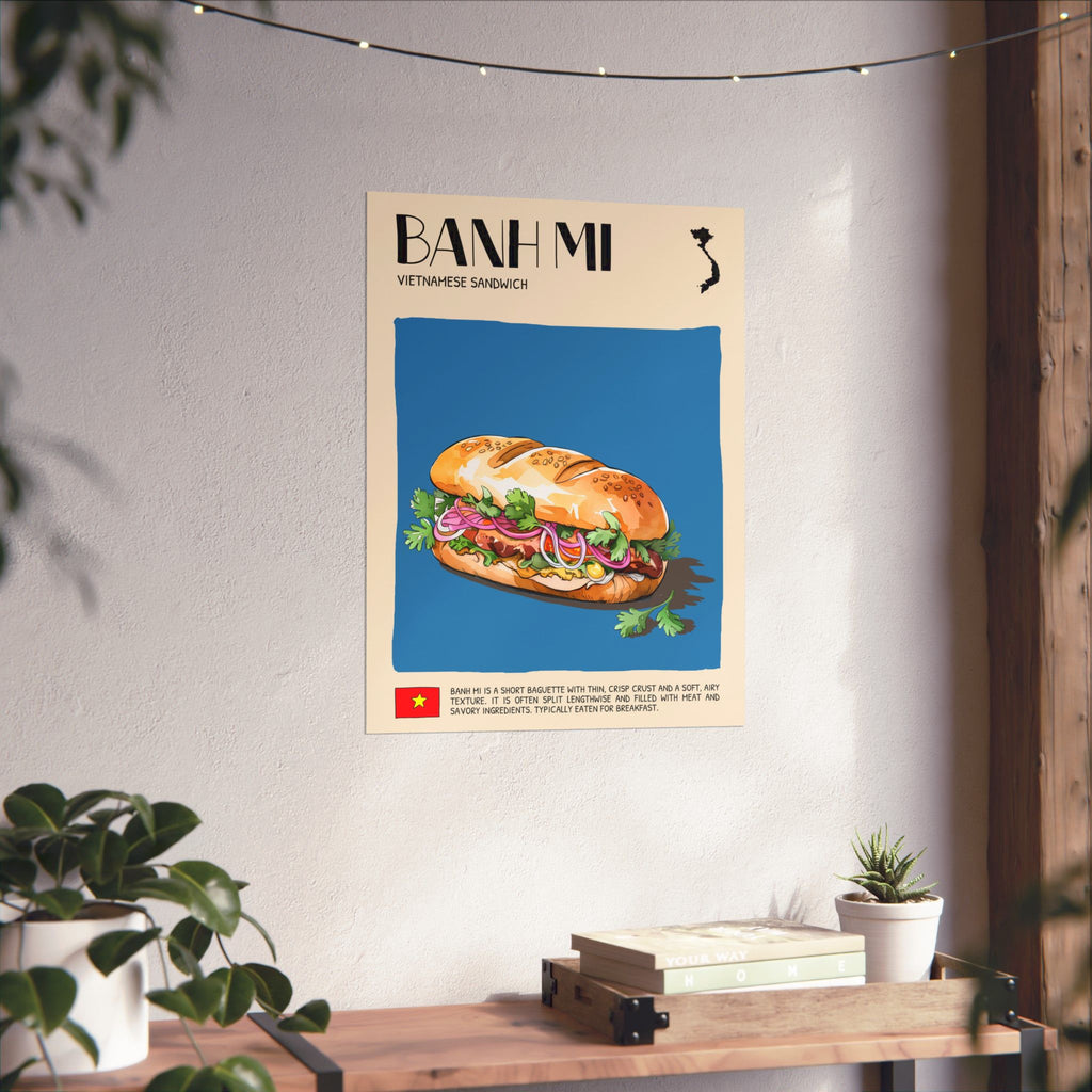 Banh Mi Matte Poster — Vietnamese Food Kitchen Art