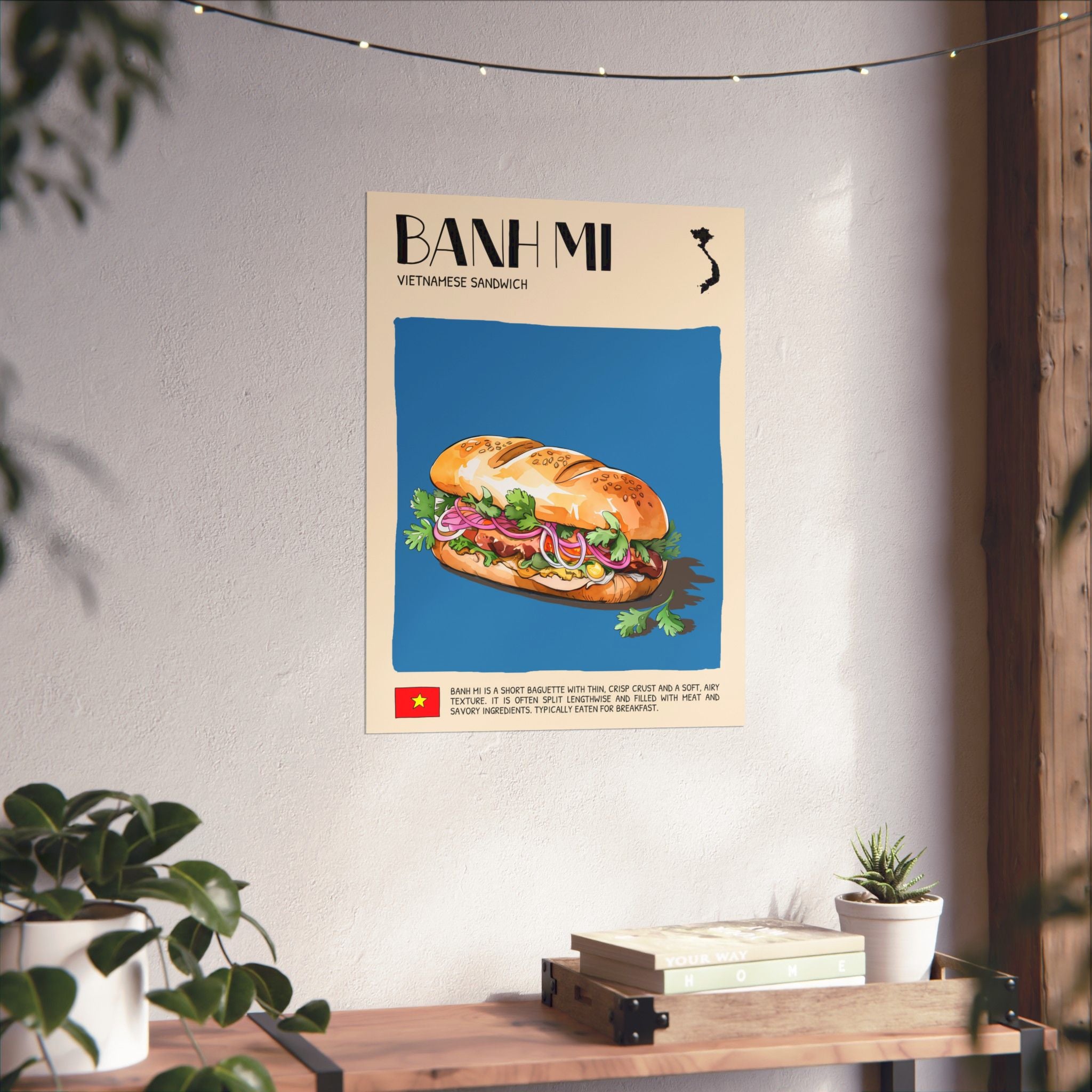 Banh Mi Matte Poster — Vietnamese Food Kitchen Art