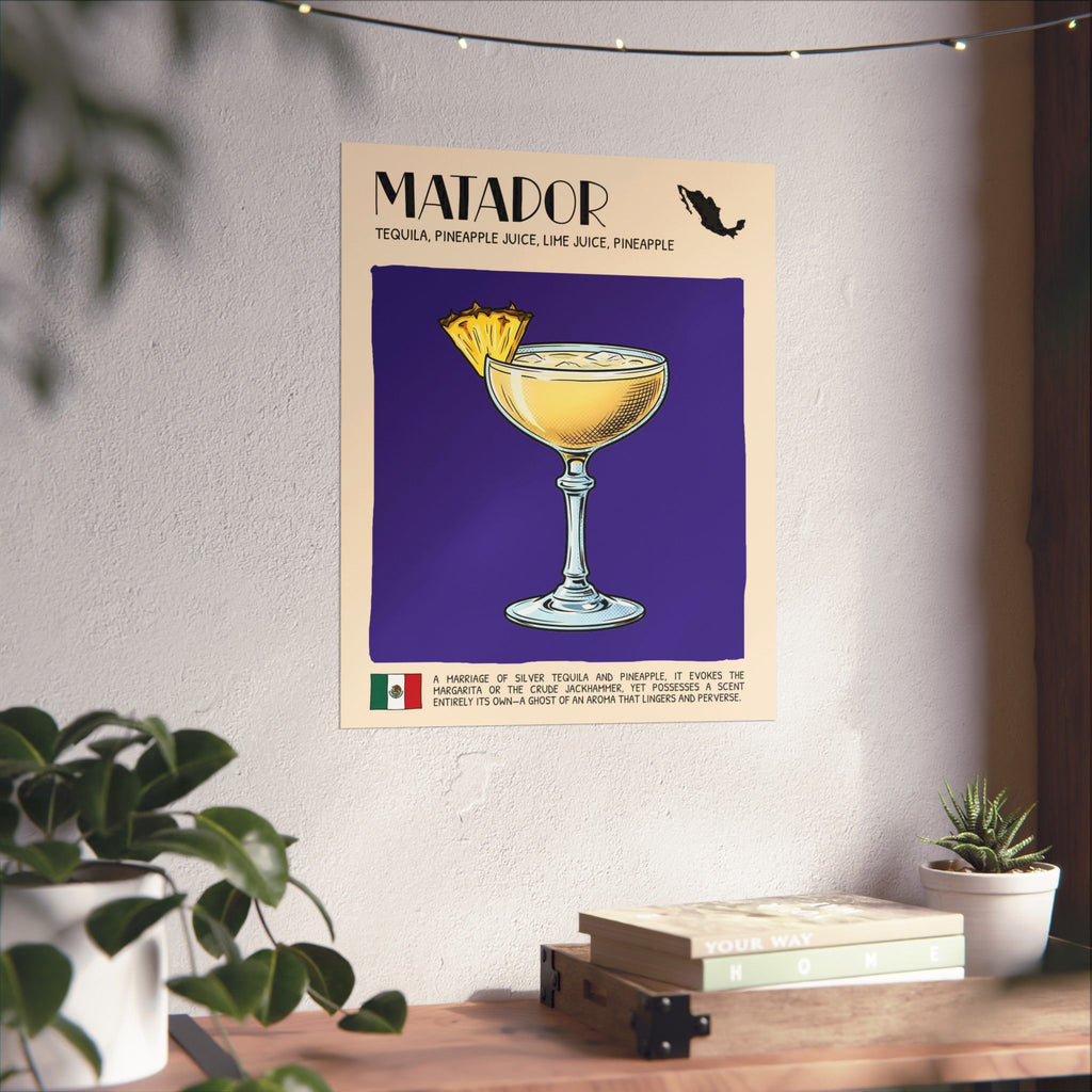 Matador Poster — Mexican Cocktail Art Print