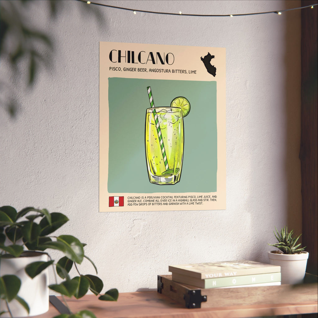Chilcano Poster — Peruvian Cocktail Art Print