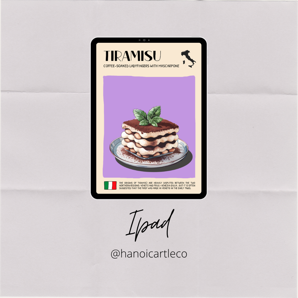 DIGITAL POSTER - ITALIAN FOOD ART - TIRAMISU