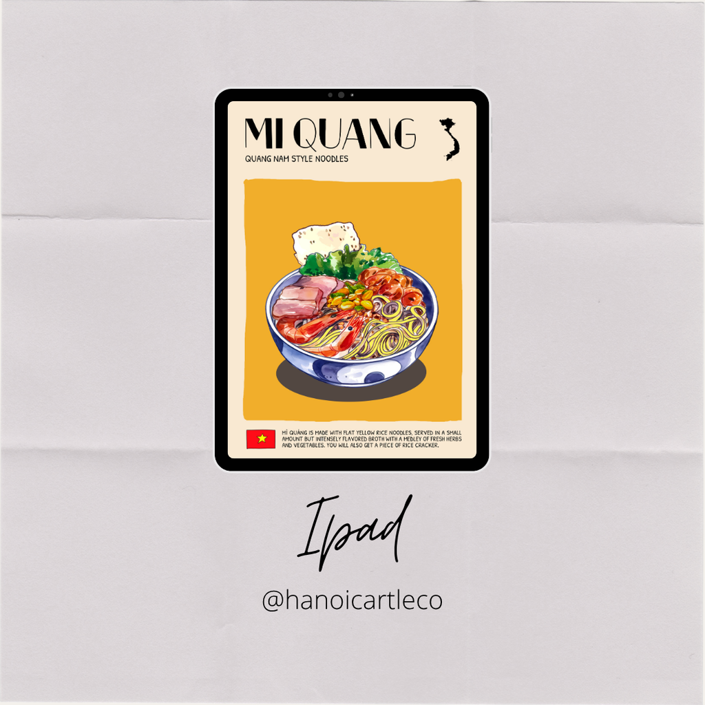 DIGITAL POSTER - VIETNAMESE FOOD ART - Mi Quang