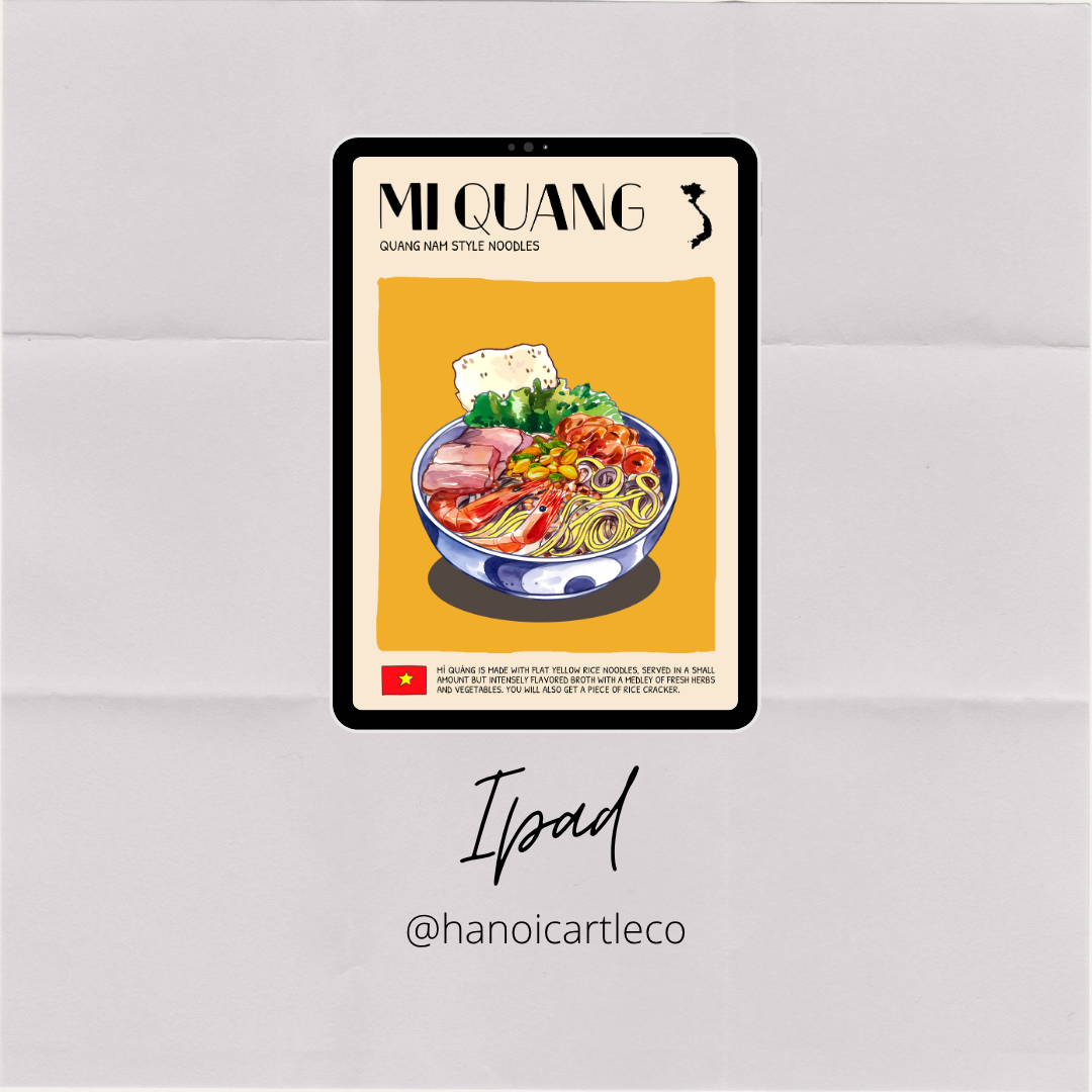 DIGITAL POSTER - VIETNAMESE FOOD ART - Mi Quang