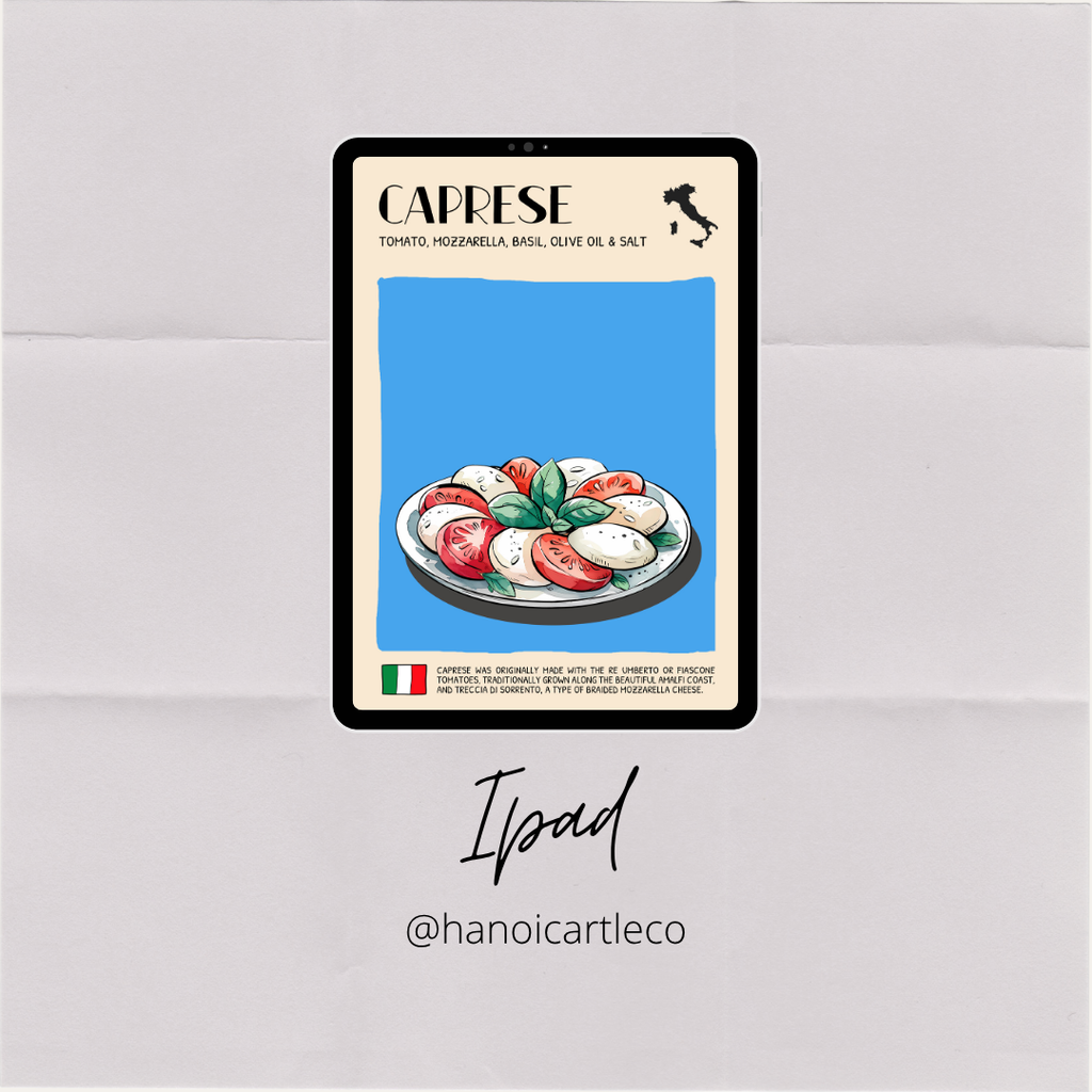 DIGITAL POSTER - ITALIAN FOOD ART - Caprese