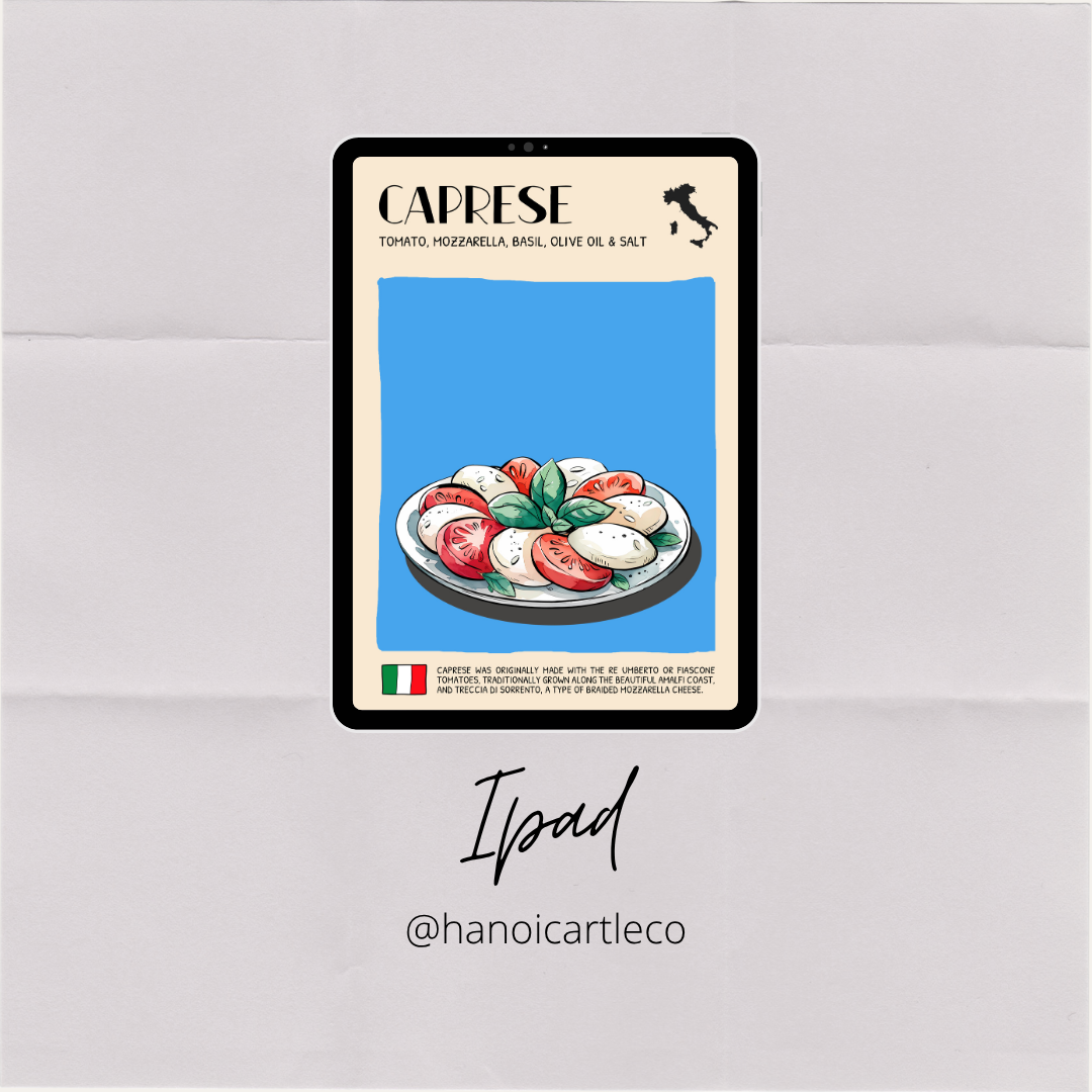 DIGITAL POSTER - ITALIAN FOOD ART - Caprese