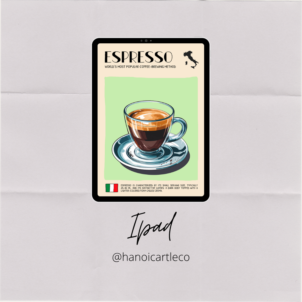 DIGITAL POSTER - ITALIAN FOOD ART - Espresso