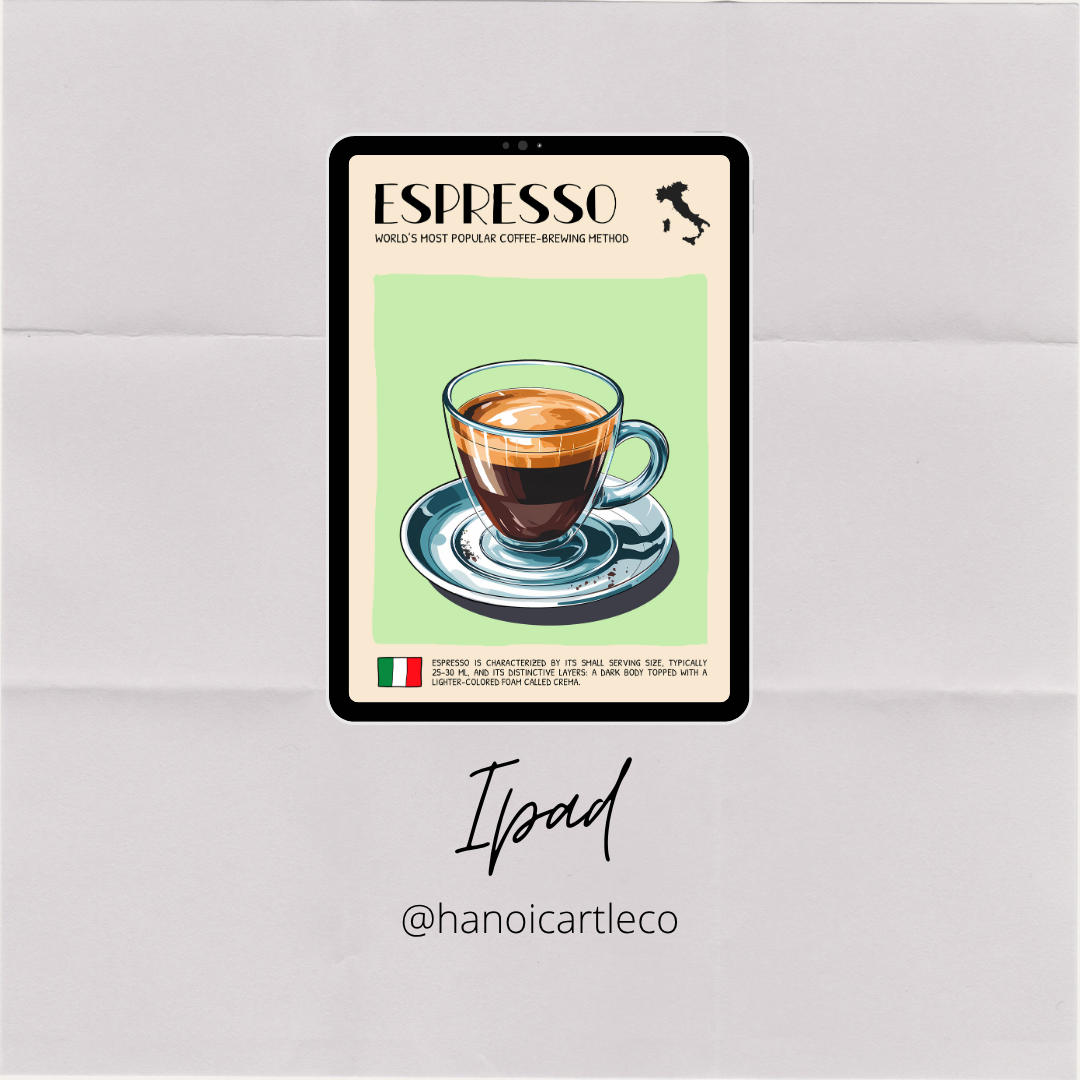 DIGITAL POSTER - ITALIAN FOOD ART - Espresso