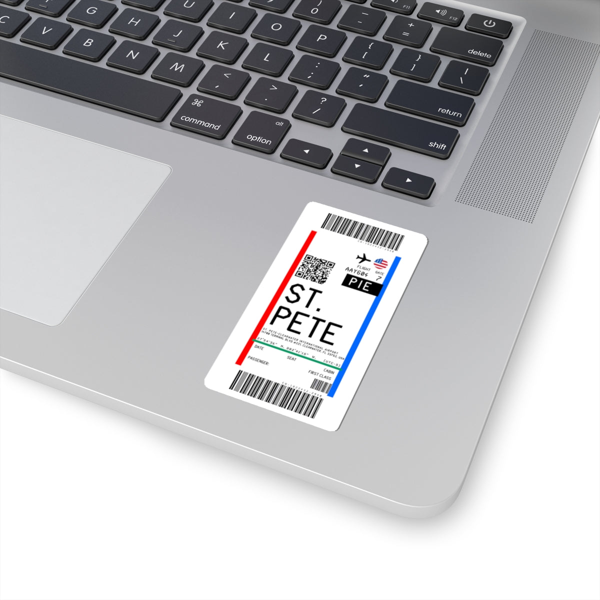 St. Pete–Clearwater International Airport (PIE) Boarding Pass Sticker — Travel Luggage Decal