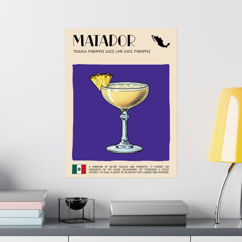 Matador Poster — Mexican Cocktail Art Print