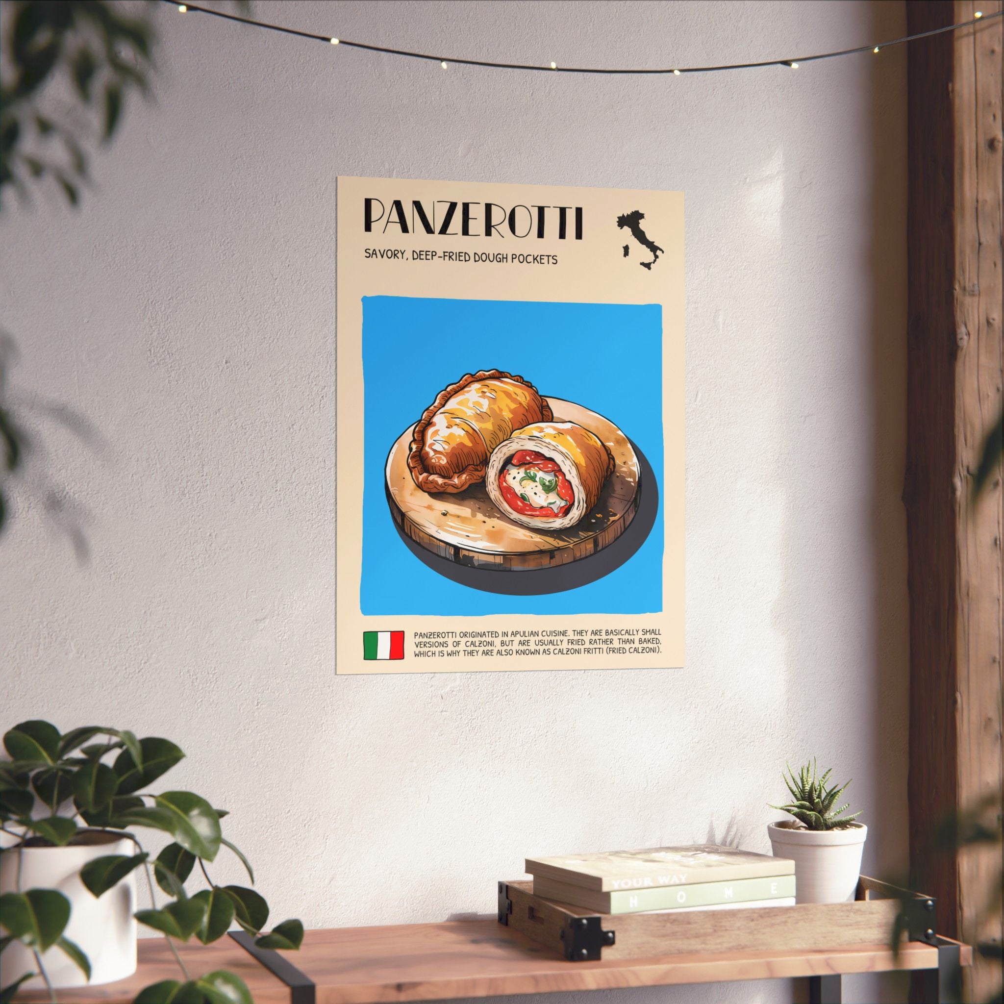 Panzerotti Poster —  Kitchen Art Vertical Matte Print
