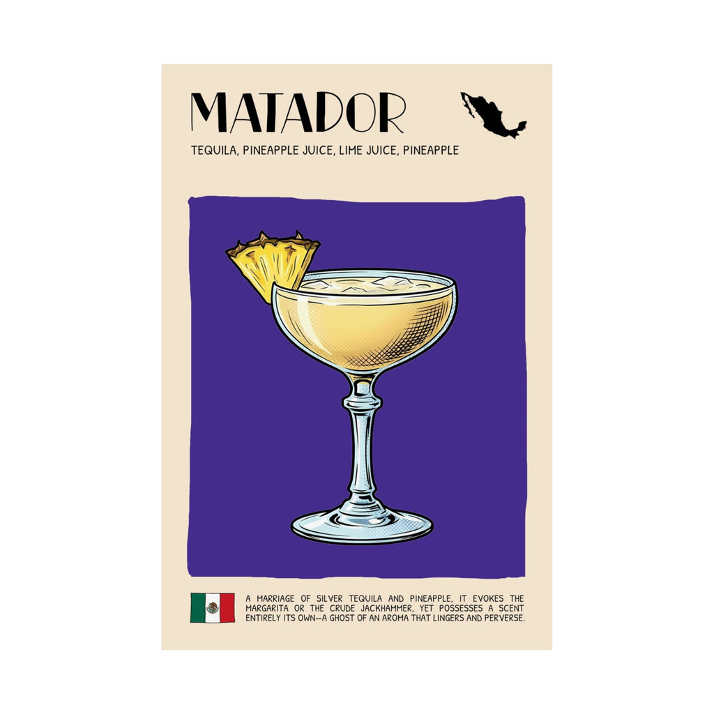 Matador Poster — Mexican Cocktail Art Print