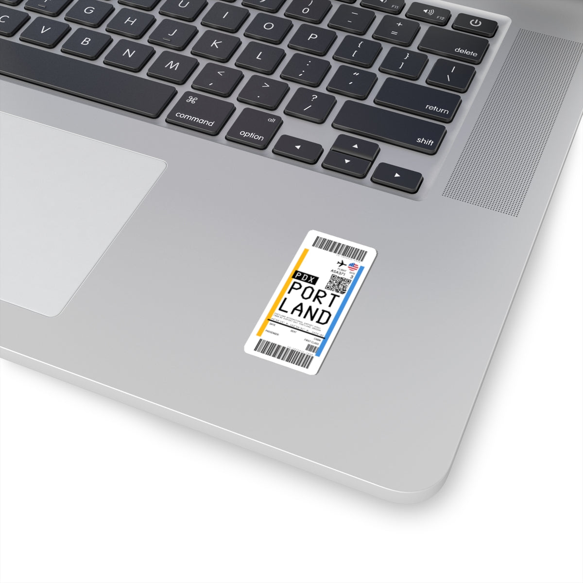 Portland International Airport (PDX) Boarding Pass Sticker — Travel Luggage Decal