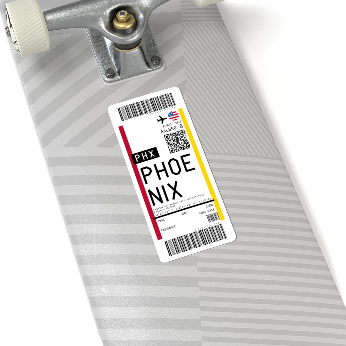 Phoenix Sky Harbor International Airport (PHX) Boarding Pass Sticker — Travel Luggage Decal