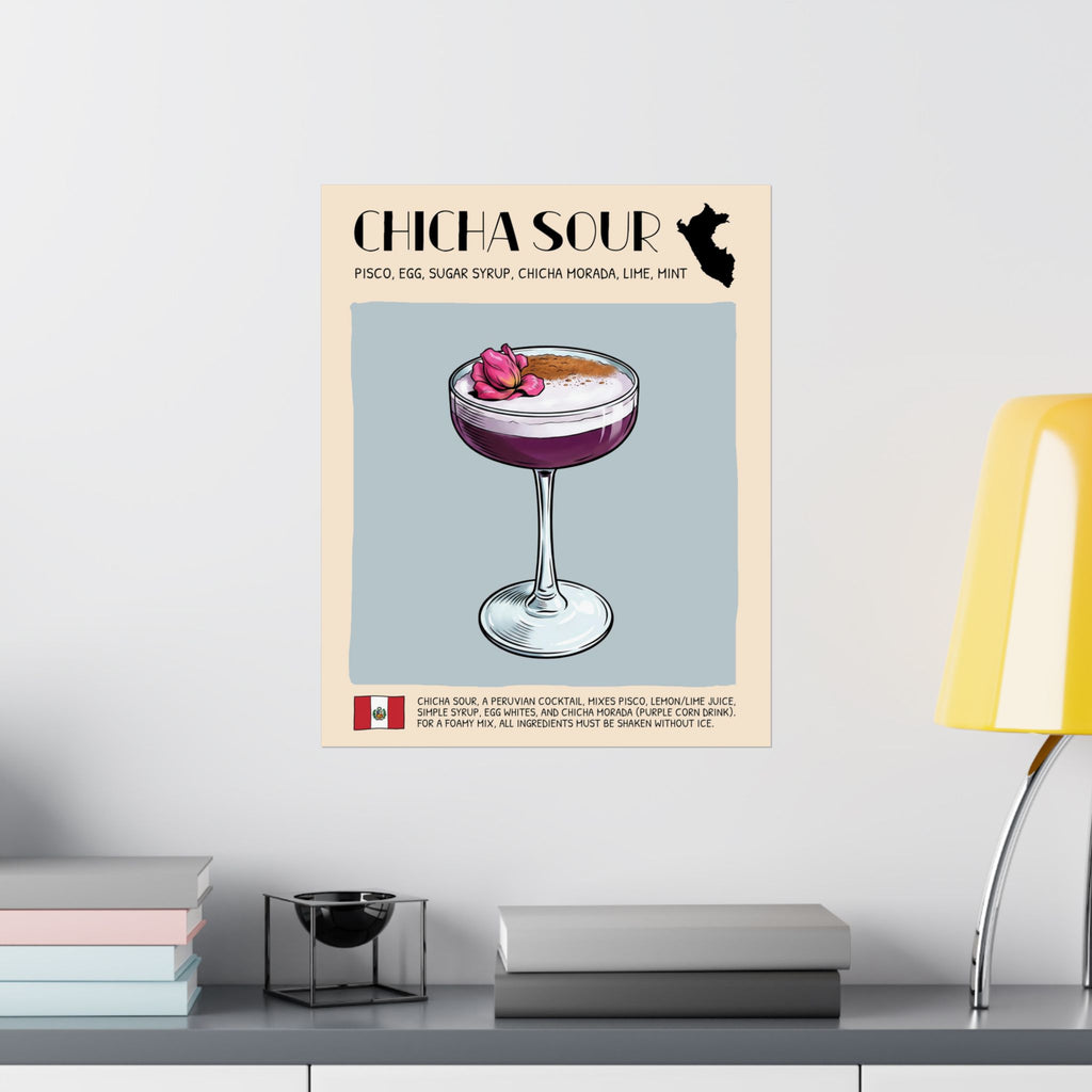 Chicha Sour Poster — Peruvian Cocktail Art Print