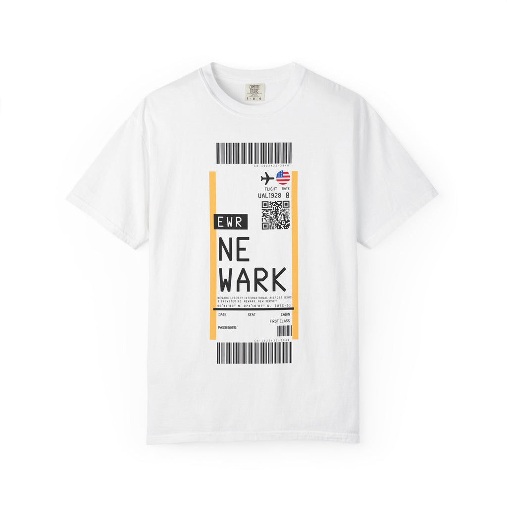 Copy of Ibiza Airport (IBZ) Boarding Pass Tee-shirt - Travel Luggage