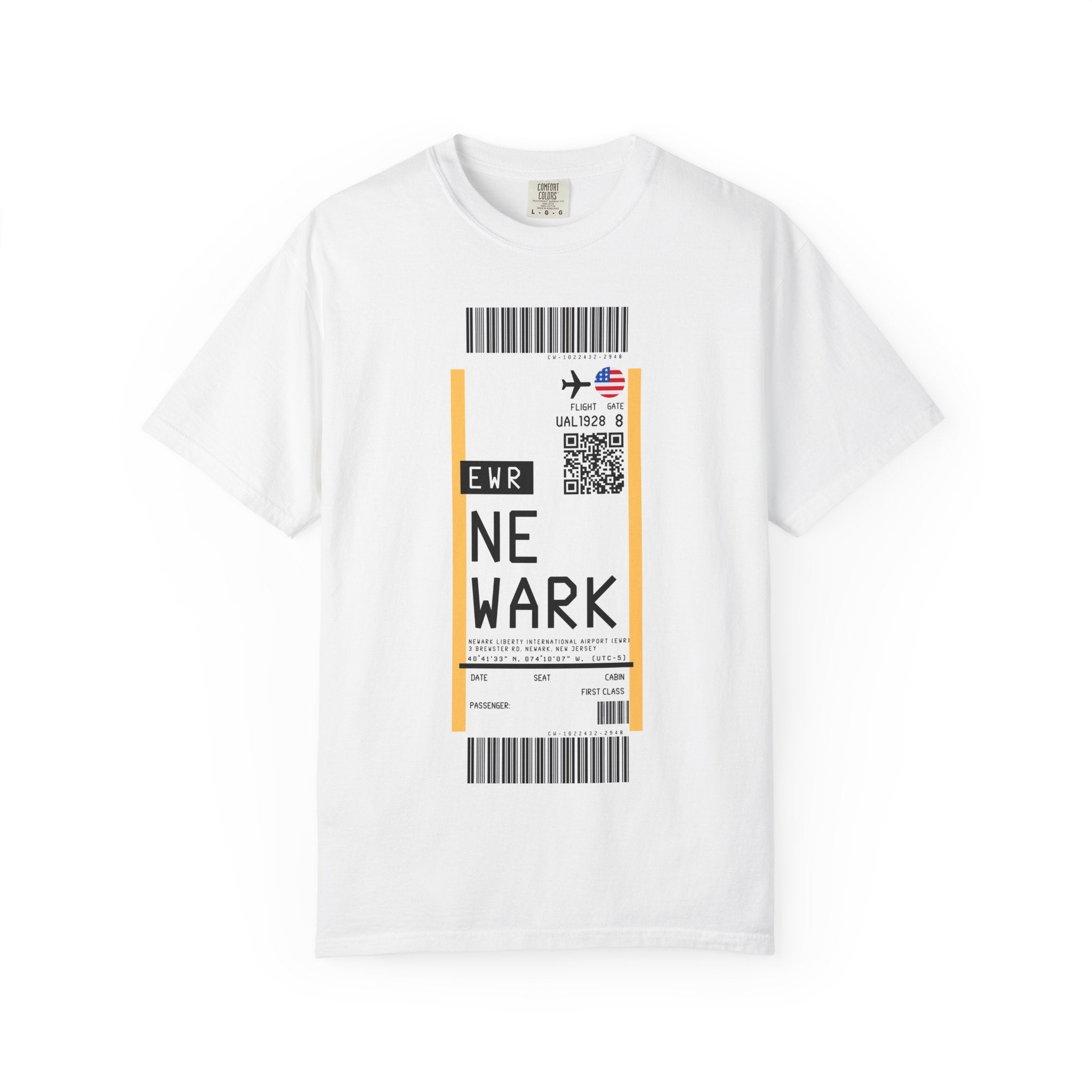 Copy of Ibiza Airport (IBZ) Boarding Pass Tee-shirt - Travel Luggage