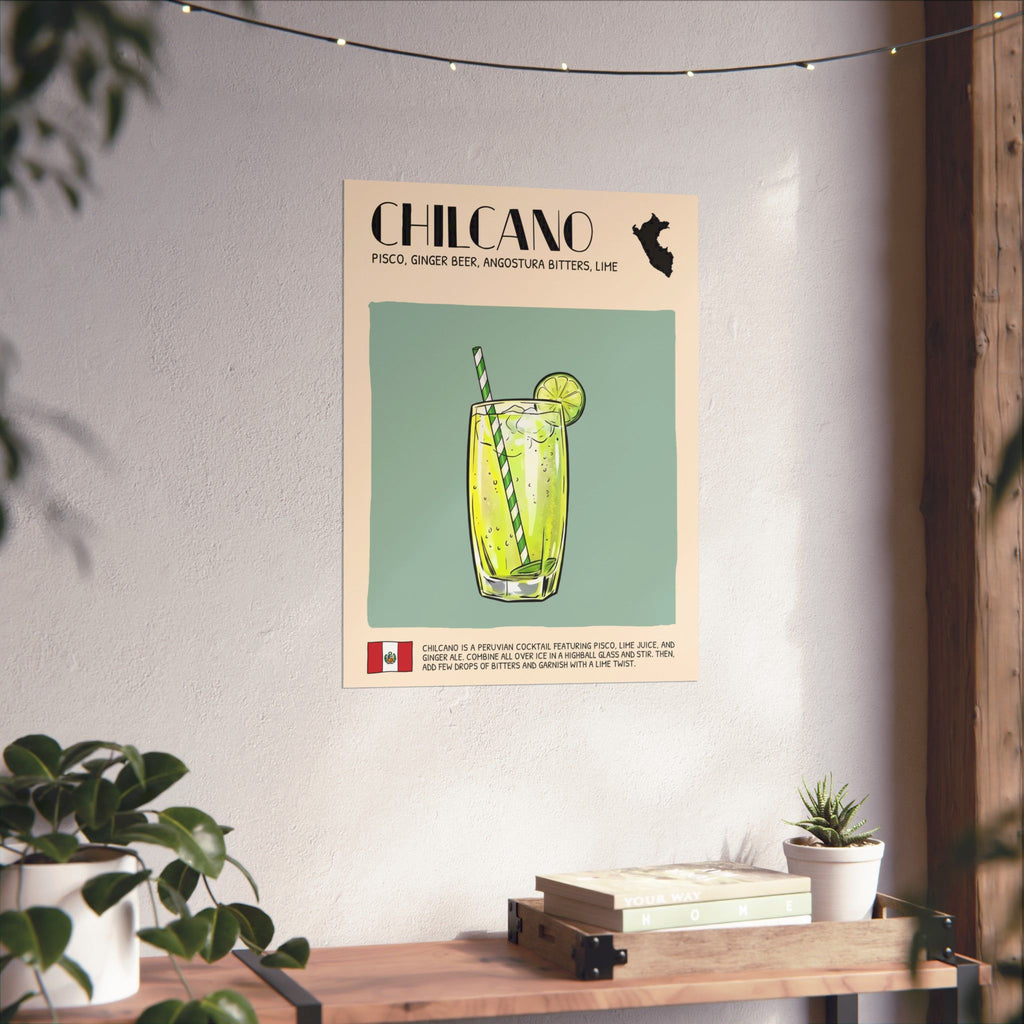 Chilcano Poster — Peruvian Cocktail Art Print