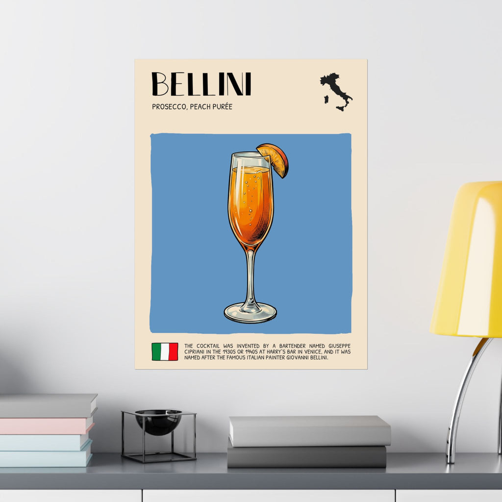 Bellini Poster — Italian Cocktail Art Print