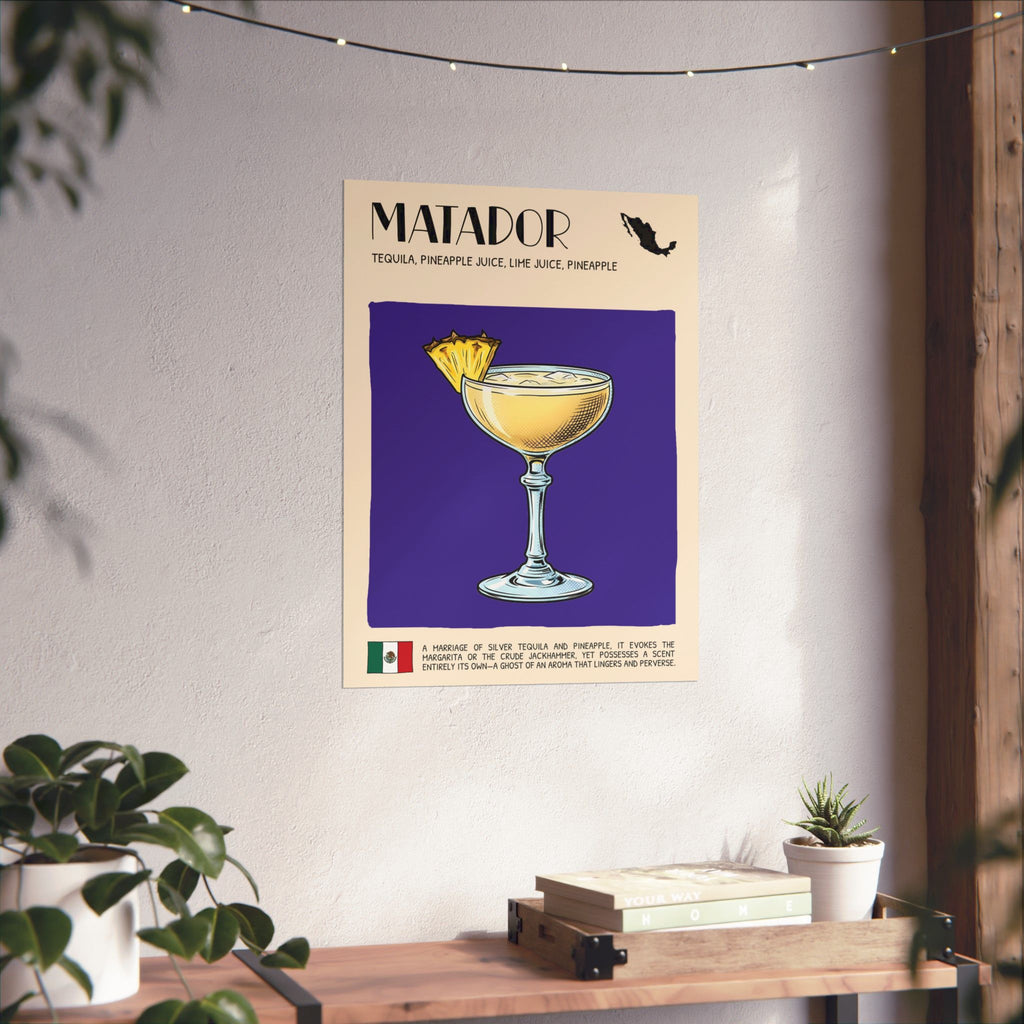 Matador Poster — Mexican Cocktail Art Print