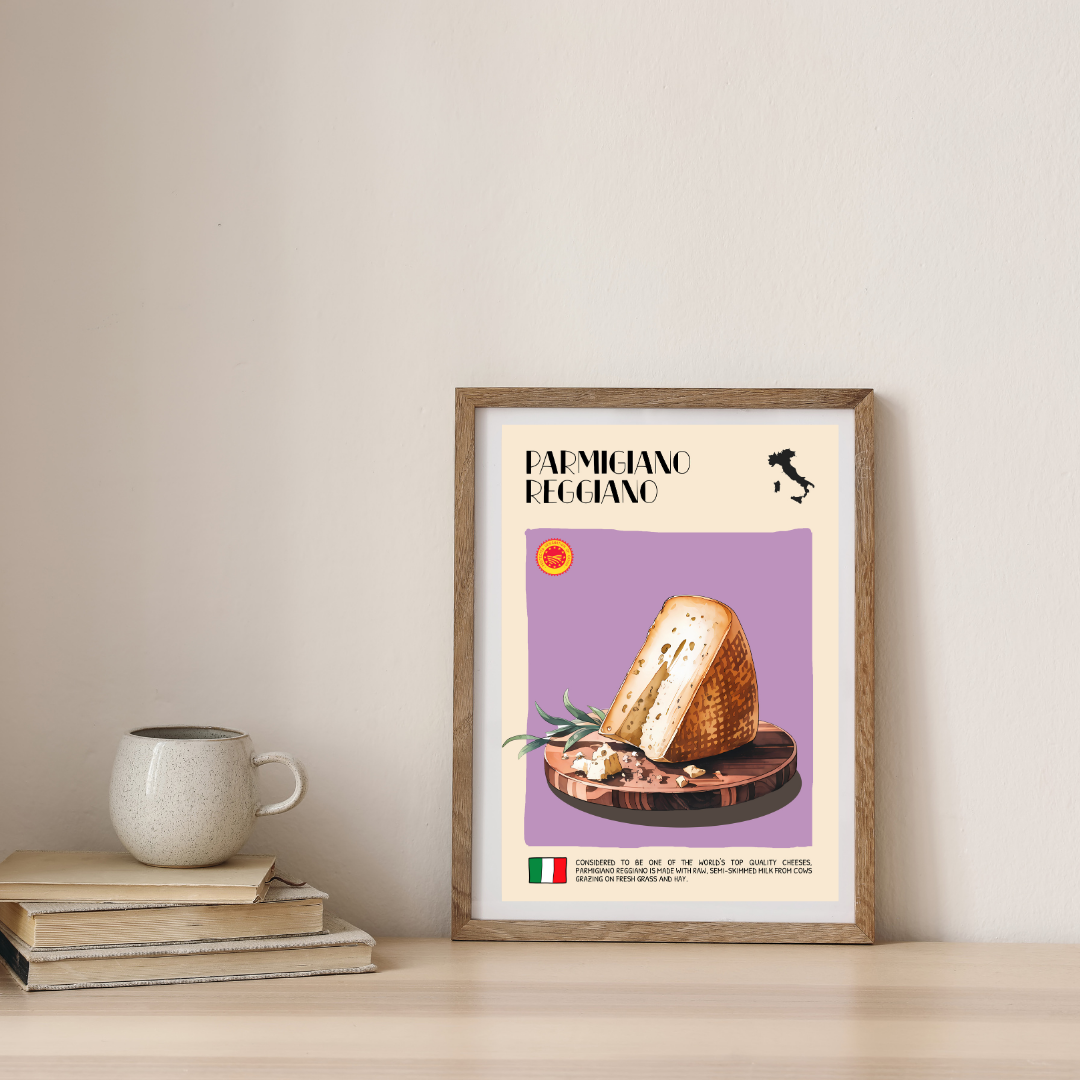 DIGITAL POSTER - ITALIAN FOOD ART - Parmigiano Reggiano