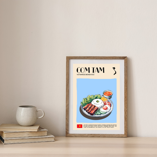 DIGITAL POSTER - ITALIAN FOOD ART - BRUSCHETTA