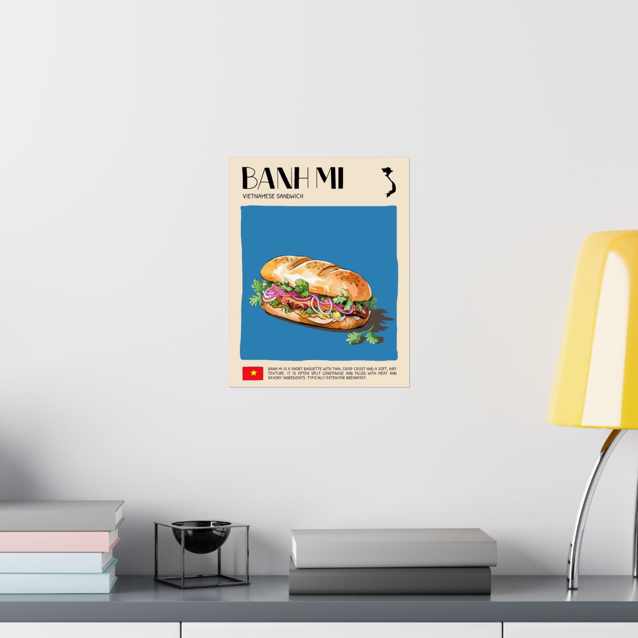 Banh Mi Matte Poster — Vietnamese Food Kitchen Art