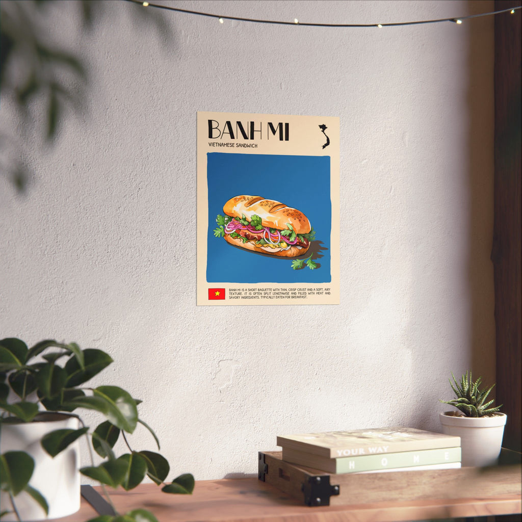 Banh Mi Matte Poster — Vietnamese Food Kitchen Art