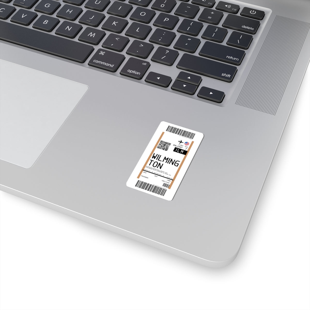 Wilmington International Airport (ILM) Boarding Pass Sticker — Travel Luggage Decal