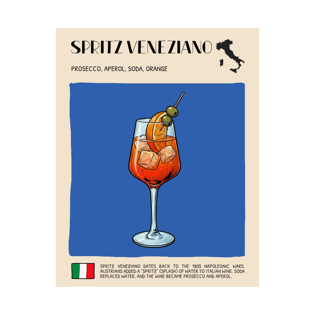Spritz Veneziano Poster — Italian Cocktail Art Print