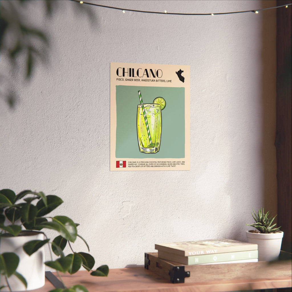Chilcano Poster — Peruvian Cocktail Art Print