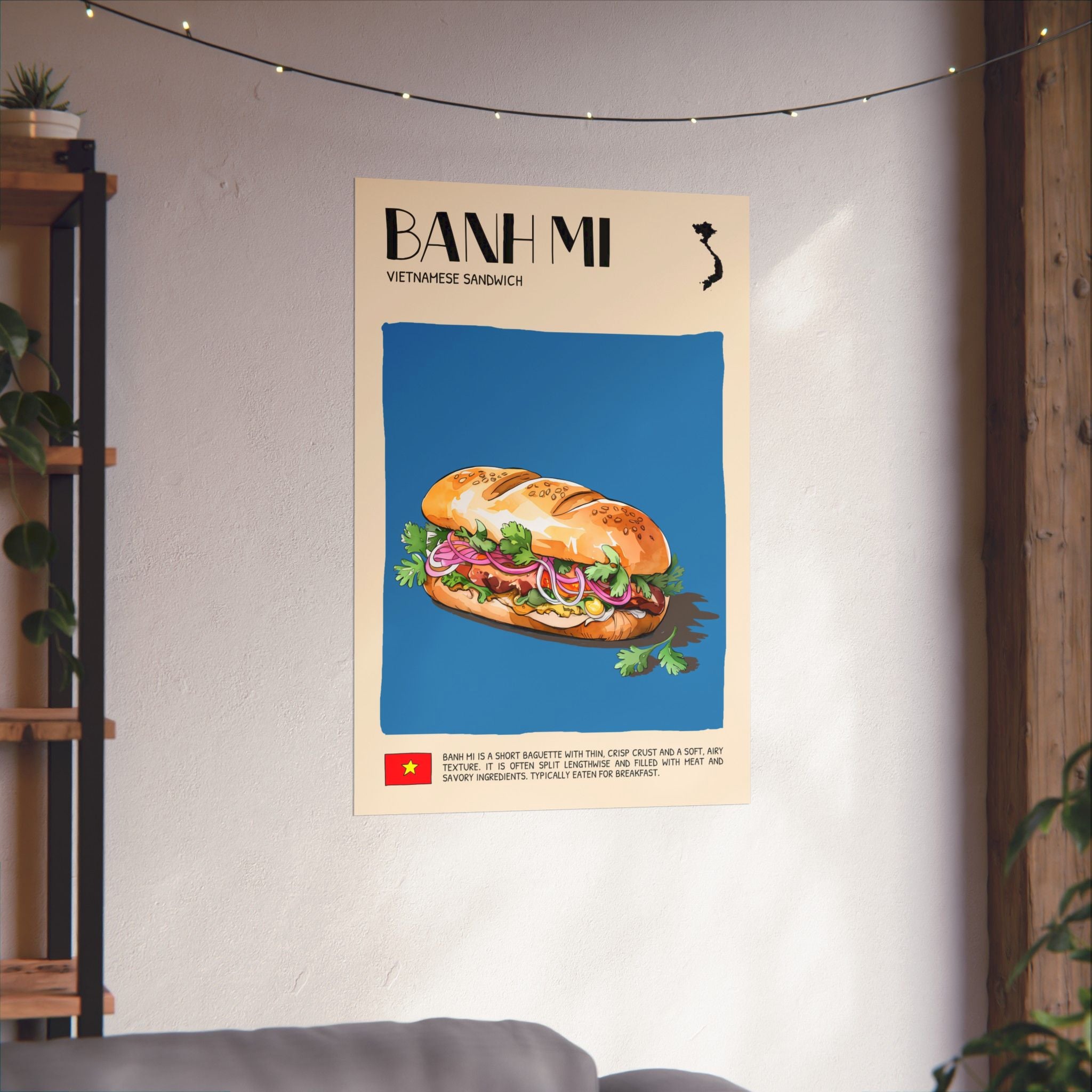 Banh Mi Matte Poster — Vietnamese Food Kitchen Art