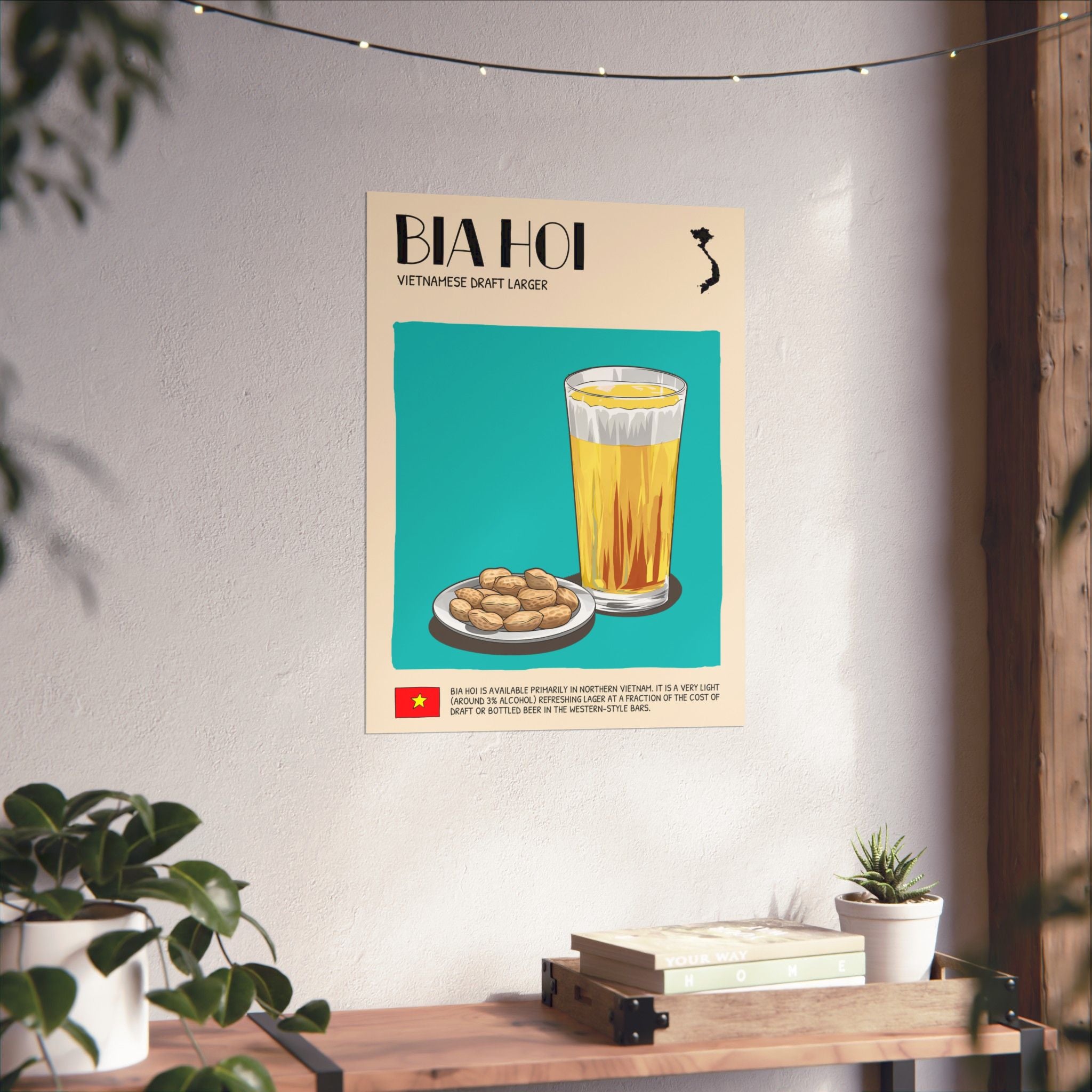 Bia Hoi Matte Poster — Vietnamese Food Kitchen Art